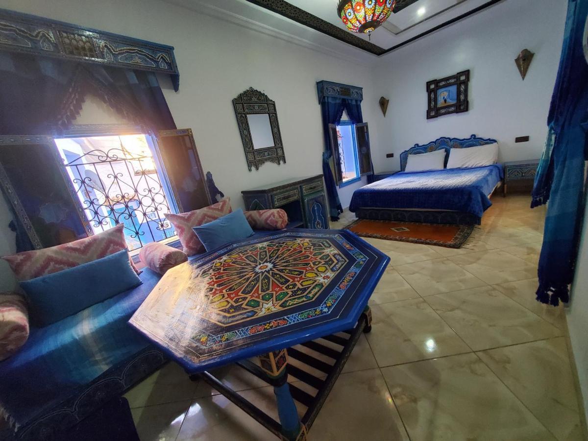 Blue City Chefchaouen Rom bilde