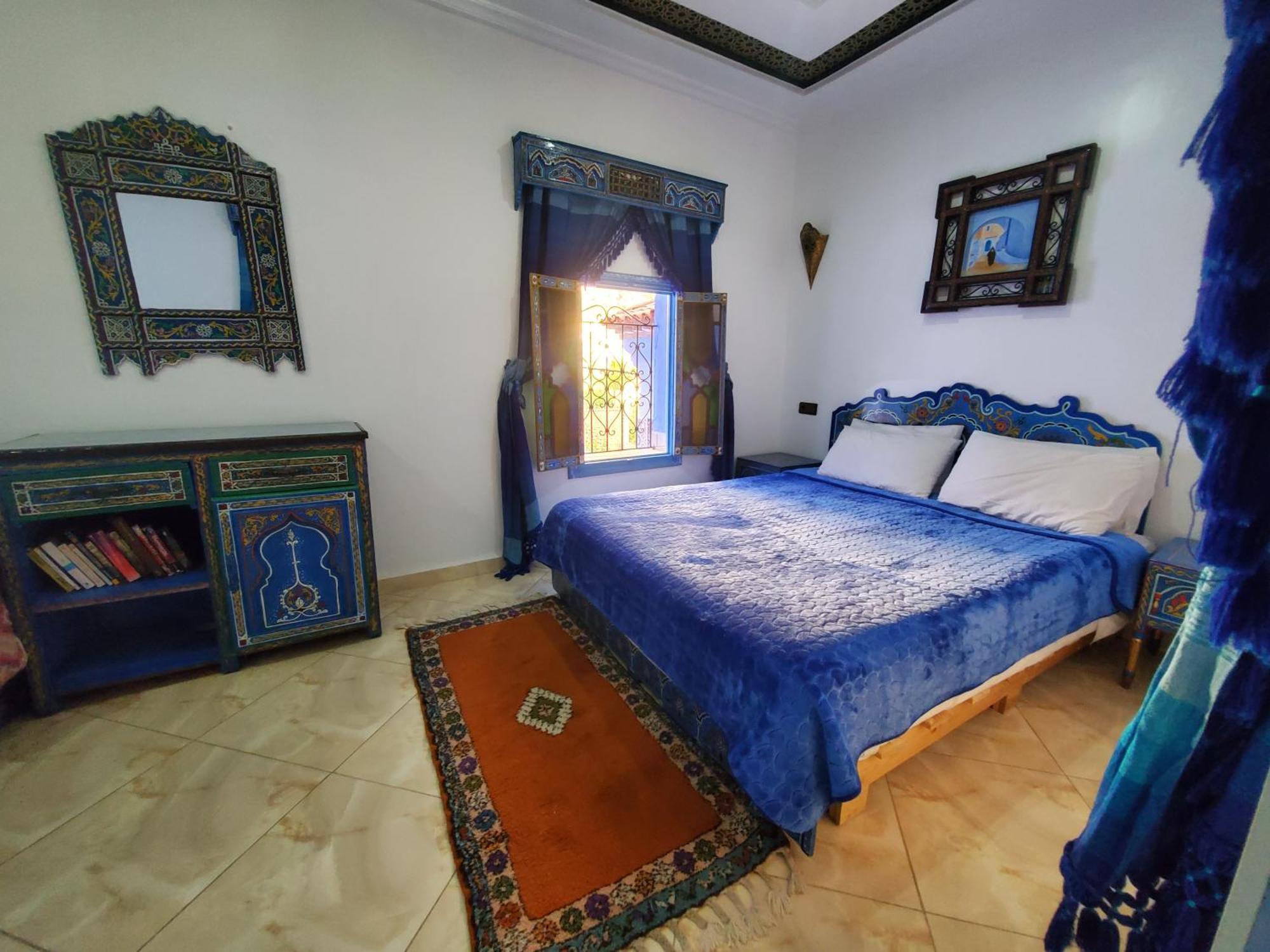 Blue City Chefchaouen Rom bilde
